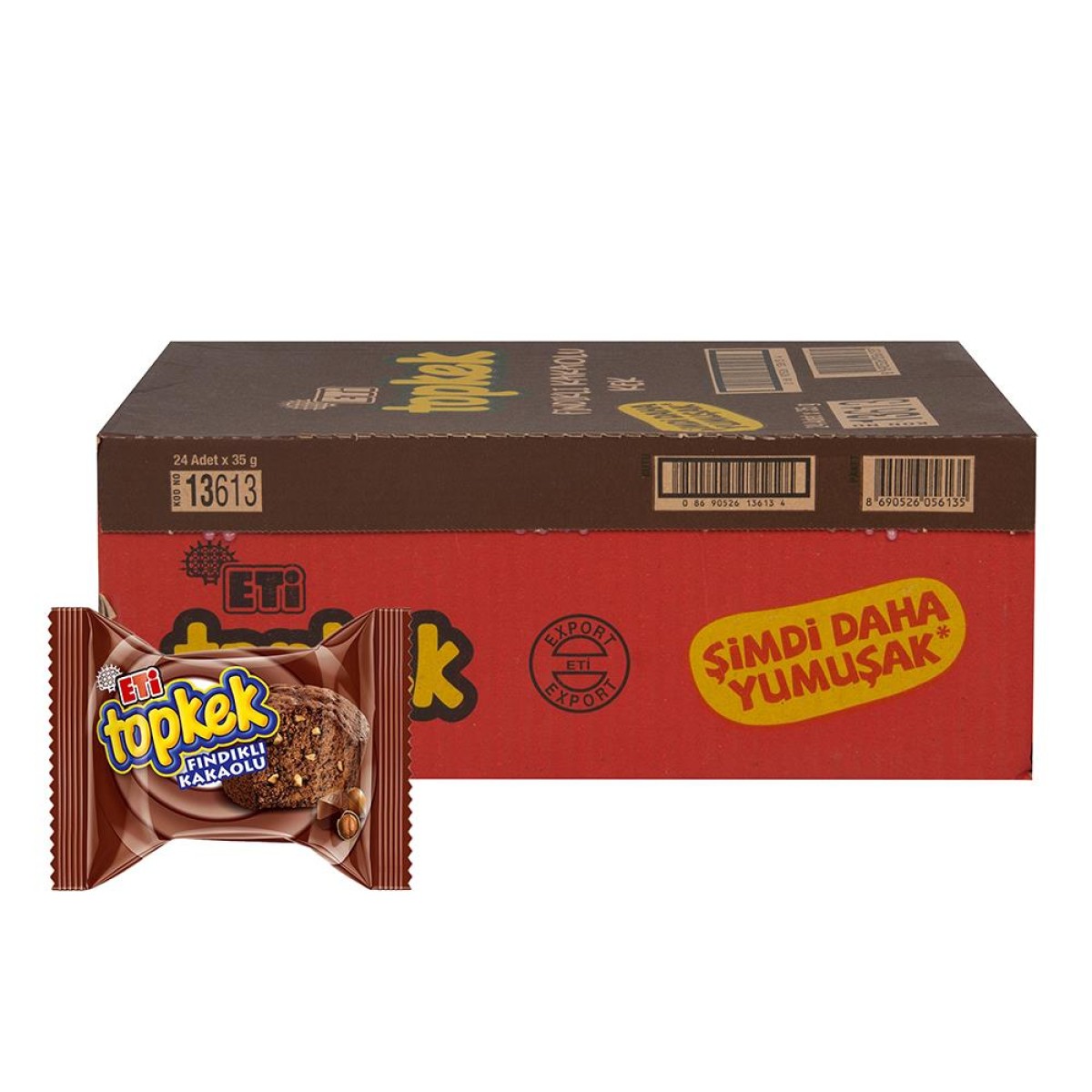ETİ Top Kek Fındık Kakao 24'lü